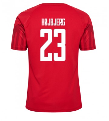 Maillot de foot Danemark Pierre-Emile Hojbjerg #23 Domicile Monde 2022 Manches Courte